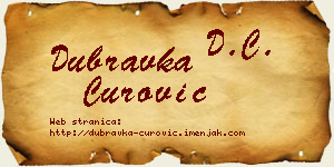 Dubravka Čurović vizit kartica